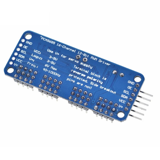 16 Channel 12-Bit PWM Servo Shield Driver I2C Interface