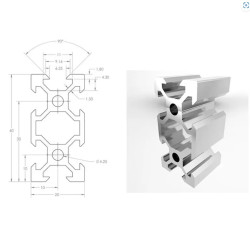 2040 V-Slot Aluminum Extrusion Profiles 100-2000mm EU Standard Aluminum Linear Rail Guide for CNC Router Machine 3D Printer