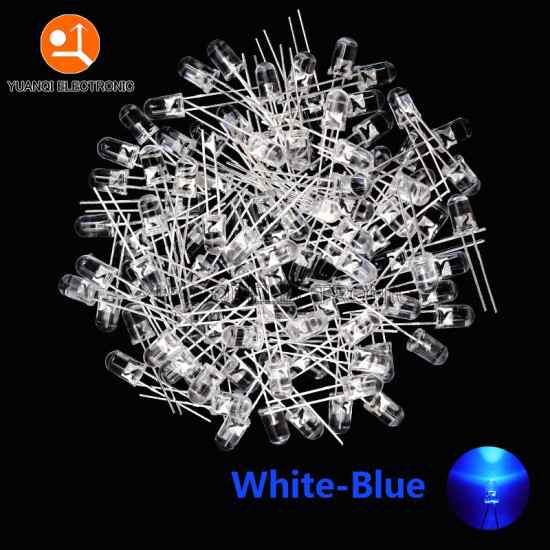 DIY LED diode, white, green, red, blue, orange 3mm