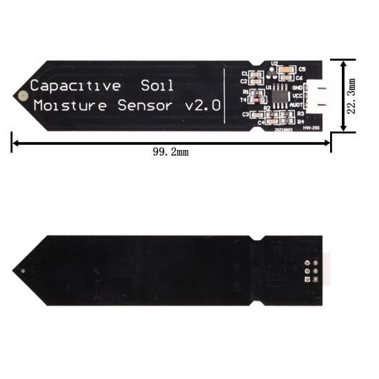 Capacitive Soil Moisture Sensor Module Corrosion Resistant Wide Voltage Wire Analog Capacitive Soil Moisture Sensor V2 