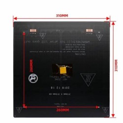 3D Printer Parts 2mm Aluminum Substrate Hotbed MK2A MK3 MEGA S Heated Hot bed Plate Heating Platform Accessories 310mm