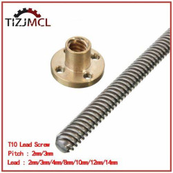 T10 Lead Screw 3D Printer Parts 800/1200 mm