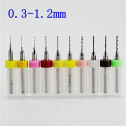 10Pcs 0.3mm to 1.2mm PCB Print Circuit Board Micro Drill Bits Set Tool