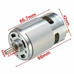 775 DC Motor DC 12V-36V 3500-9000 RPM Ball Bearing Large Torque High Power Low Noise