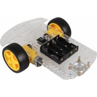 2WD Transparent Smart Motor Robot Car Battery Chassis Kit for Arduino